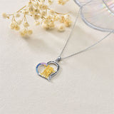 Sterling Silver Sister Necklace for 3 Sisters Pendant, Big Litter Sisters Birthday Jewelry Gift