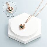 Cremation Jewelry Heart Urn Necklace for Ashes for Women Gilrs Memorial Keepsake Birthstone Pendant