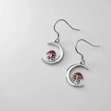 Mushroom Earrings 925 Sterling Silver Mushroom Jewelry Gifts for Women Girls