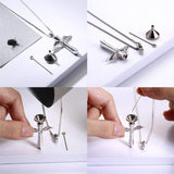 925 Sterling Silver Cross Urn Necklace - Memorial Pendant Cremation Keepsake Jewelry for Ashes