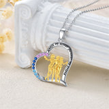Sterling Silver Sister Necklace for 3 Sisters Pendant, Big Litter Sisters Birthday Jewelry Gift