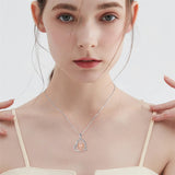 Heart Animal Necklace Sterling Silver Axolotl Pendant Necklace Heart Axolotl Jewelry for Women Girls Christmas Gifts