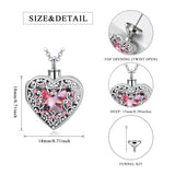 Butterfly Photo Urn Necklace for Ashes Cremation Jewelry Sterling Silver Heart Picture Locket Necklace Memorial Jewelry