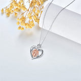 Sterling Silver Sister Necklace for 3 Sisters Pendant, Big Litter Sisters Birthday Jewelry Gift