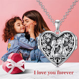 Sterling Silver Personalized Photo Mother Daughter Sister Pendant Necklace