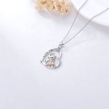 925 Sterling Silver Squirrel Necklace Fox Necklace Gift for Mother