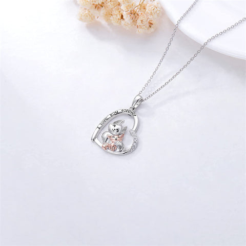 Sterling Silver Squirrel Pendant Necklace