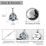 925 Sterling Silver Celtic Knot Necklace, Necklace Unique Birthday Gift to Women Girl Friends