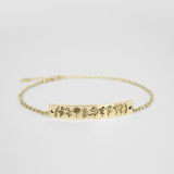 S925 Sterling Silver Wildflower Nature Bracelet