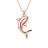 Shark Necklace for Women S925 Sterling Silver Necklace Christmas Gifts Birthday Gifts for Her