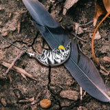 Adventure Awaits Mountain Landscape Necklace Wanderlust Jewelry Sterling Silver Handmade Gift For Outdoor Lovers
