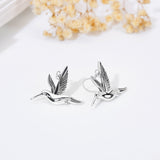 Sterling Silver Hummingbird Earrings Animal Earrings Hummingbird Jewelry Gifts for Her