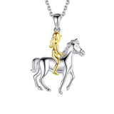 Lucky Animal Necklace for Girls,Elephant Horse Sloth Owl Unicorn Hypoallergenic Necklaces Jewelry Christmas Birthday Gifts for Women Girls Horse Necklace enjoy life creative 