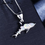 Shark Opal Necklace animal necklace enjoy life creative 