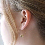 Sloth Hoop Earrings - Silver - Gold animal earring Romanticwork Jewelry 