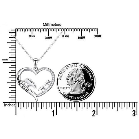 Sterling Silver For Mom Necklace Mothers Day Gift Mama Bear Pendant Necklace or Bracelet for Mum Animal necklace DAOCHONG 