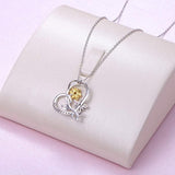 Sterling Silver Sunflower with Honey Bee or Butterfly Engraved Bee Happy or Brave My Sunshine Pendant Necklace Animal necklace Ladytree 