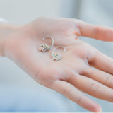 Women Lovable Long Nose Elephant 925 Sterling Silver Animal Hook Earrings animal earrings Romanticwork Jewelry 