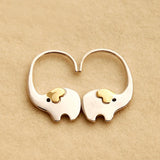Women Lovable Long Nose Elephant 925 Sterling Silver Animal Hook Earrings animal earrings Romanticwork Jewelry 
